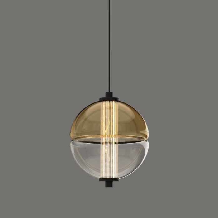 Подвесной светильник Delight Collection MD24022079 MD24022079-1A black/amber