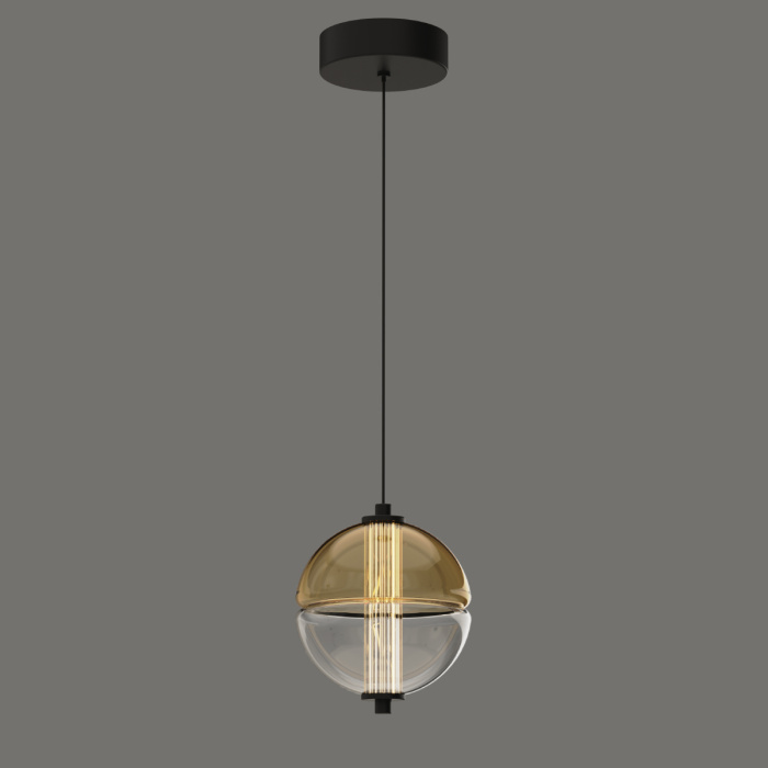 Подвесной светильник Delight Collection MD24022079 MD24022079-1A black/amber