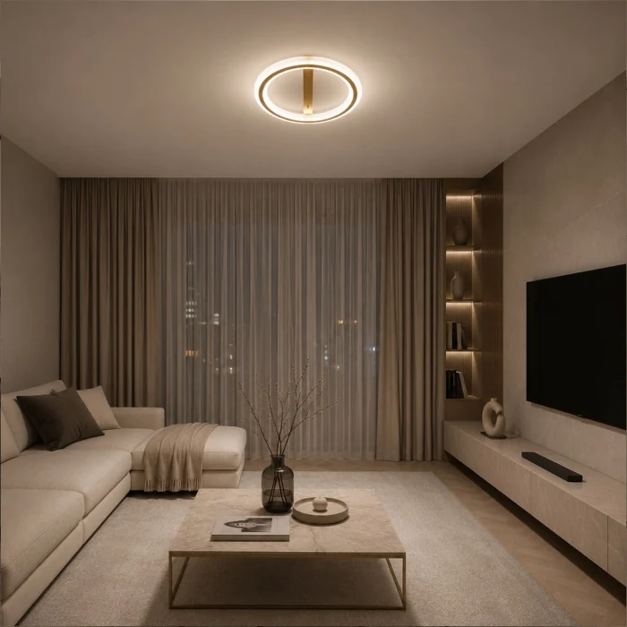 Светильник потолочный ST-Luce золотистый/Прозрачный LED 1*40W 4000K SL6245.212.01