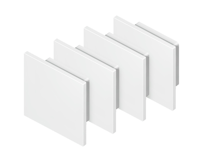 Заглушка для углового квадратного алюминиевого профиля GP2150 (комплект 4шт) Ambrella light GP8461