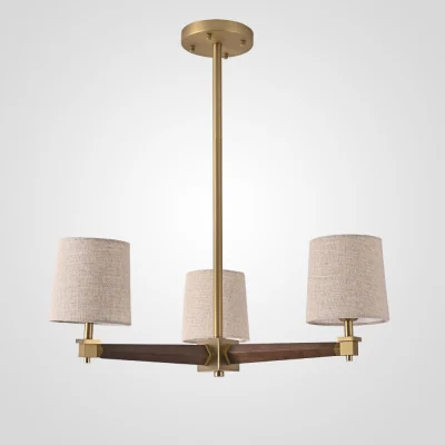 Люстра на штанге ImperiumLoft Stavra Jorgenson Beige/Dark Wood 203576-26