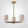 Люстра на штанге ImperiumLoft Stavra Jorgenson Beige/Dark Wood 203576-26