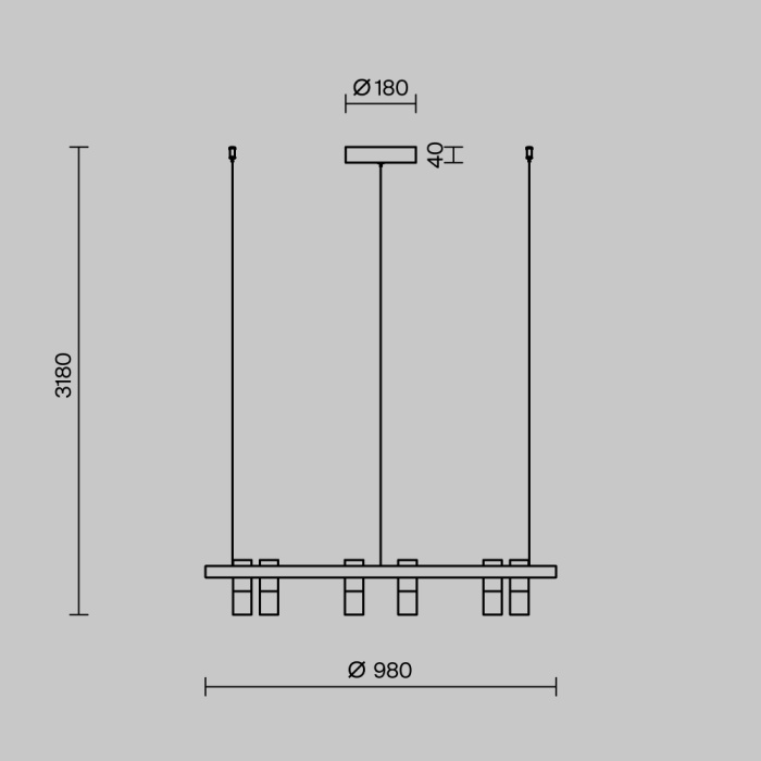 Подвесной светильник Maytoni Satellite MOD102PL-L42WK