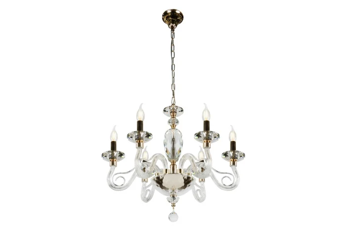 Подвесная люстра iLamp Modo P2328-6 Золотая