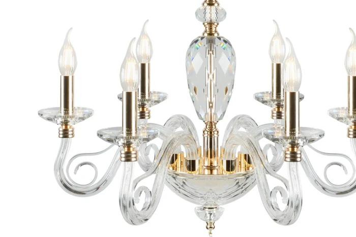 Подвесная люстра iLamp Modo P2328-6 Золотая