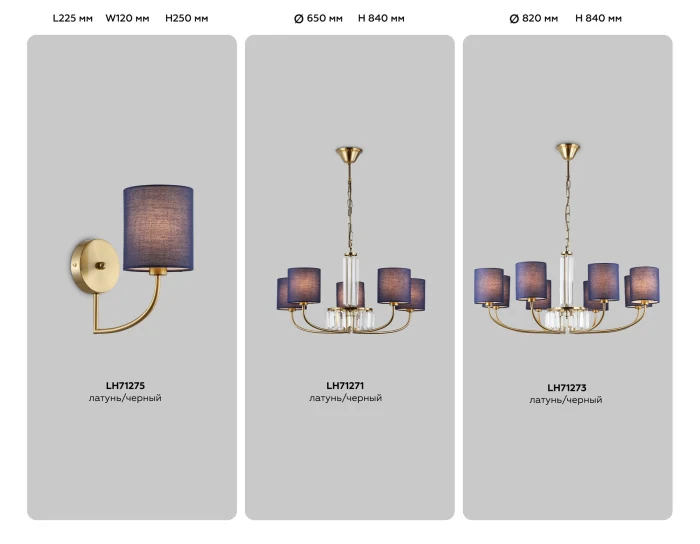 Настенный светильник с абажуром Ambrella light LH71275