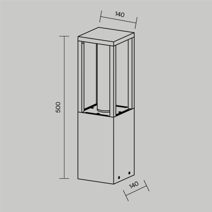 Садово-парковый светильник Maytoni O480FL-L12B3K