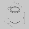 Светильник настенный Maytoni Shim O303WL-L5W3K