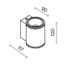 Светильник настенный Maytoni Shim O303WL-L5W3K