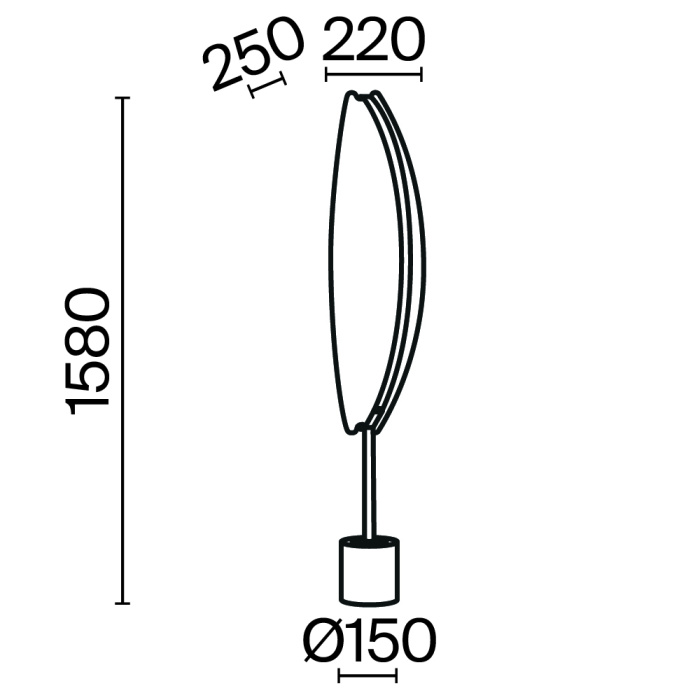 Торшер Maytoni Breeze MOD281FL-L33BS3K