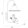 Бра Arte Lamp AMUR A4288AP-1WH