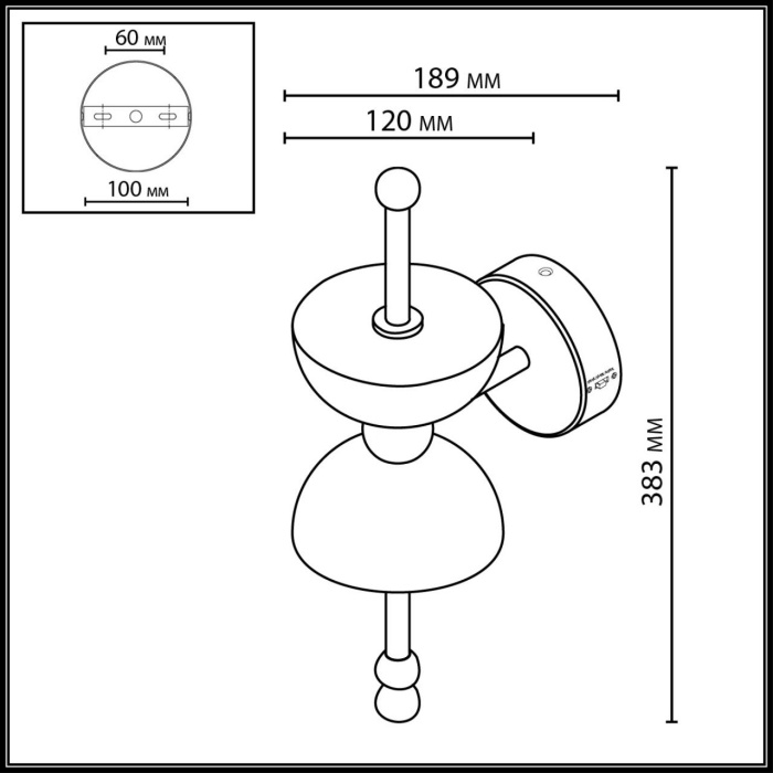 Настенный светильник ODEON LIGHT L-VISION 6685/7WL