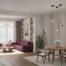 Подвесной светильник Denkirs Floa DK6742-BK+SM
