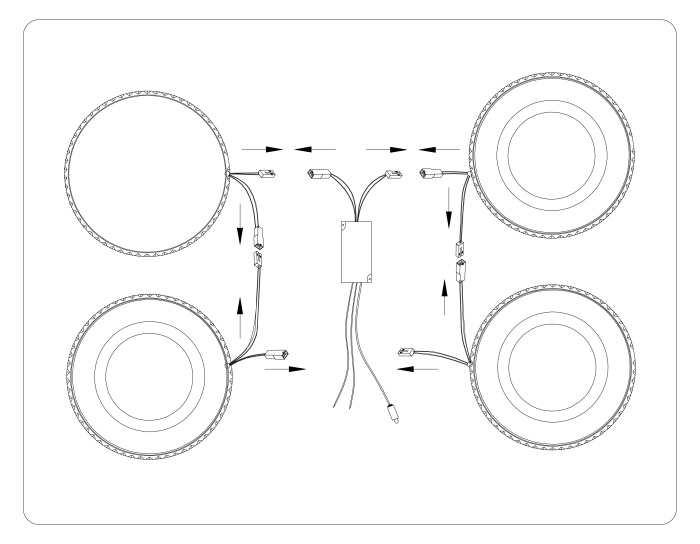 Потолочный светодиодный светильник с пультом Ambrella light FA8866