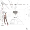 Подвесная люстра Loft it Opera 10406/660