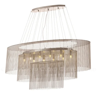 Люстра Cloyd ONASSIS C10 / L100 см - никель сатин (арт.11462)