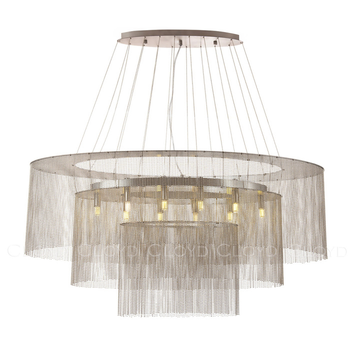 Люстра Cloyd ONASSIS C10 / L100 см - никель сатин (арт.11462)