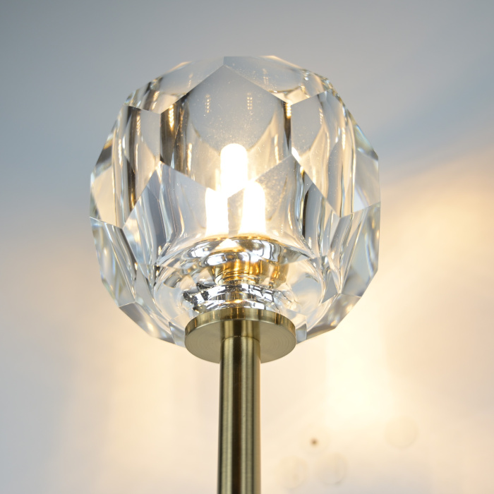 Бра Boule de Cristal Long Sconce Brass ImperiumLoft