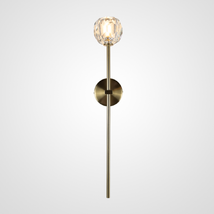 Бра Boule de Cristal Long Sconce Brass ImperiumLoft