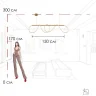 Подвесной светильник Loft it Thread 10388P/B Brass