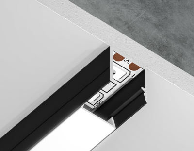 Алюминиевый профиль накладной ILLUMINATION AMBRELLA LIGHT GP1650BK