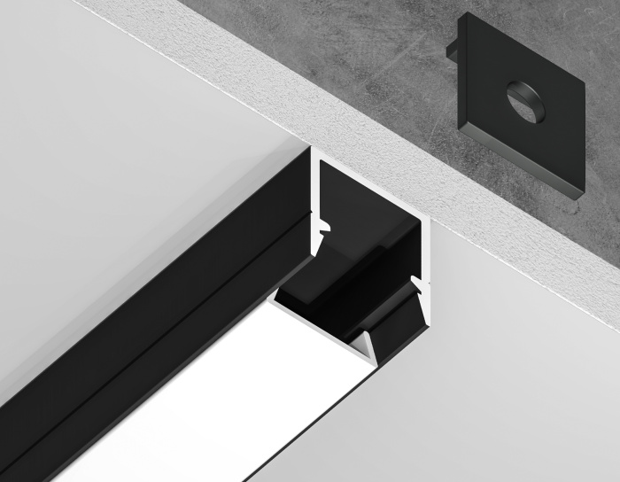 Алюминиевый профиль накладной ILLUMINATION AMBRELLA LIGHT GP1650BK