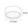 Потолочный светильник Italline M04-525-125 black 4000K