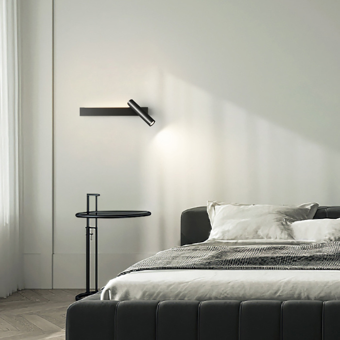 Настенный светильник JENIUS L25 Black Right ImperiumLoft