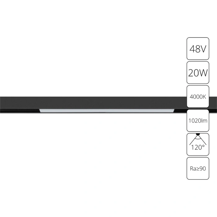 Магнитная трековая система Arte Lamp LINEA A4663PL-1BK