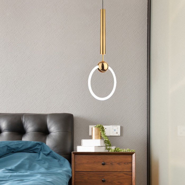 Подвесной светильник RING L D30 Золото ImperiumLoft