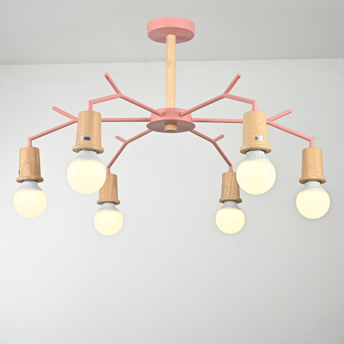 Люстра на штанге LES COLOR D80 Pink ImperiumLoft 220512-23