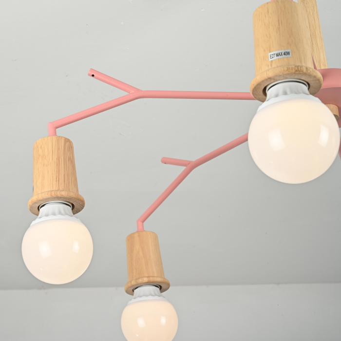 Люстра на штанге LES COLOR D80 Pink ImperiumLoft 220512-23