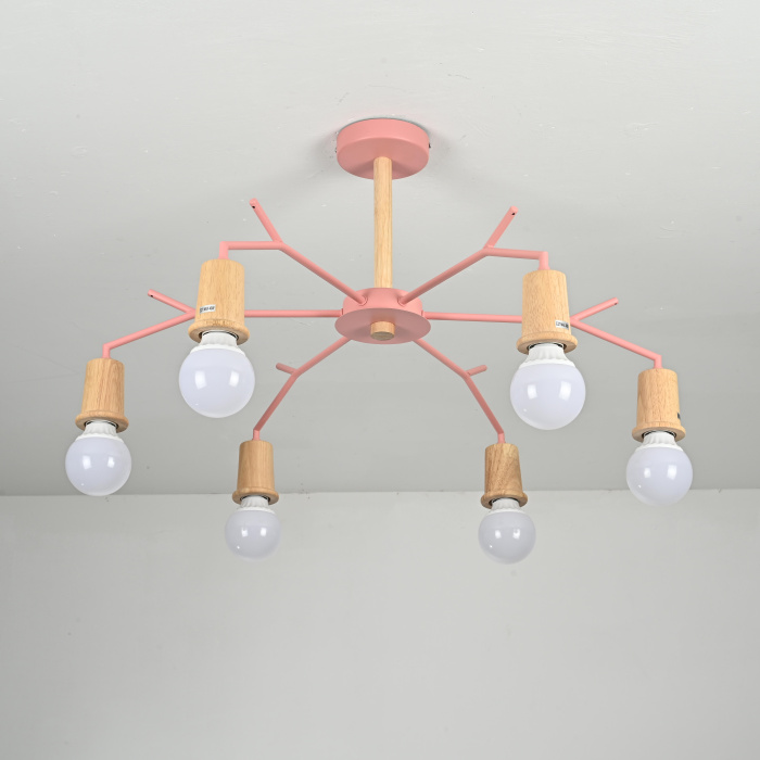 Люстра на штанге LES COLOR D80 Pink ImperiumLoft 220512-23