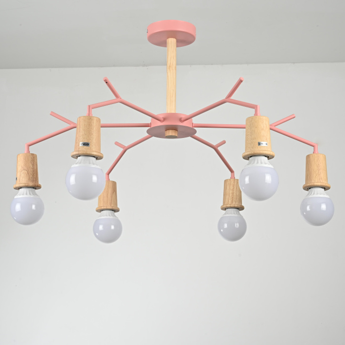 Люстра на штанге LES COLOR D80 Pink ImperiumLoft 220512-23