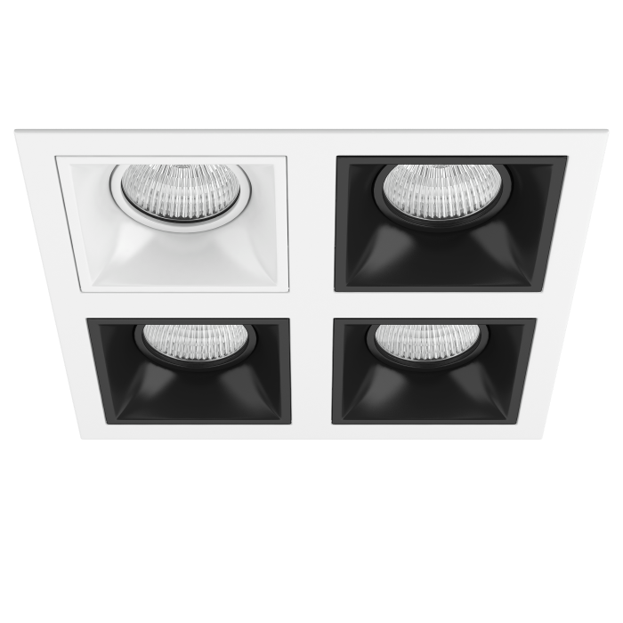 Комплект из светильников и рамки DOMINO Domino Lightstar D54606070707