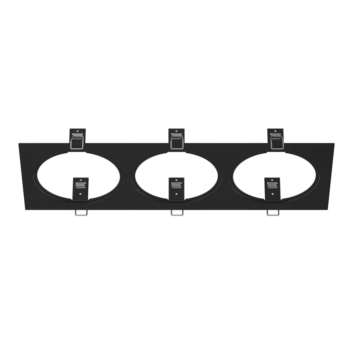 217837 Рамка INTERO 111 Triple QUADRO ЧЕРНЫЙ (в комплекте)