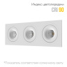 Встраиваемый светодиодный светильник Ledron LH10 SQ3 White
