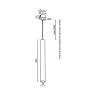 Подвесной светильник Ledron SAGITONY R BASIC T40 Wh