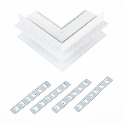 Внешний угол-соединитель для встраиваемого магнитного шинопровода под ГКЛ 12мм ST-Luce ST007.559.12