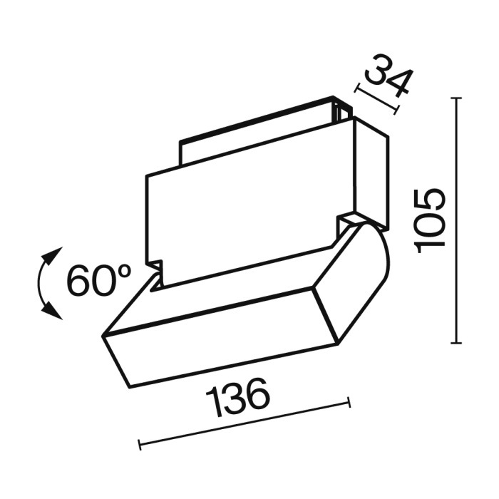 Трековый светильник Maytoni Basis Rot TR013-2-10W4K-B