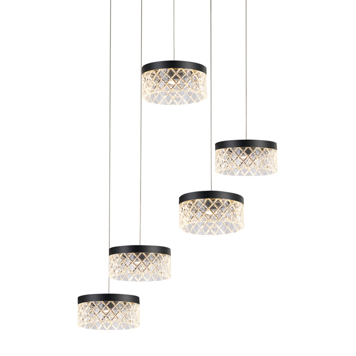 Подвесной светильник Delight Collection Diamond cut MD21020075-5A matt black