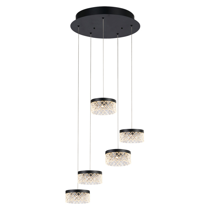 Подвесной светильник Delight Collection Diamond cut MD21020075-5A matt black