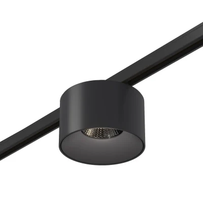Магнитный трековый светильник Черный LED 1*5W 4000K 350Lm Ra&gt;90 36° IP20 D60xH37 24V ST669.446.05