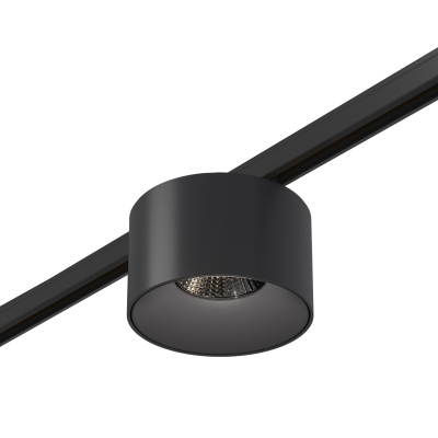 Магнитный трековый светильник Черный LED 1*5W 4000K 350Lm Ra>90 36° IP20 D60xH37 24V ST669.446.05