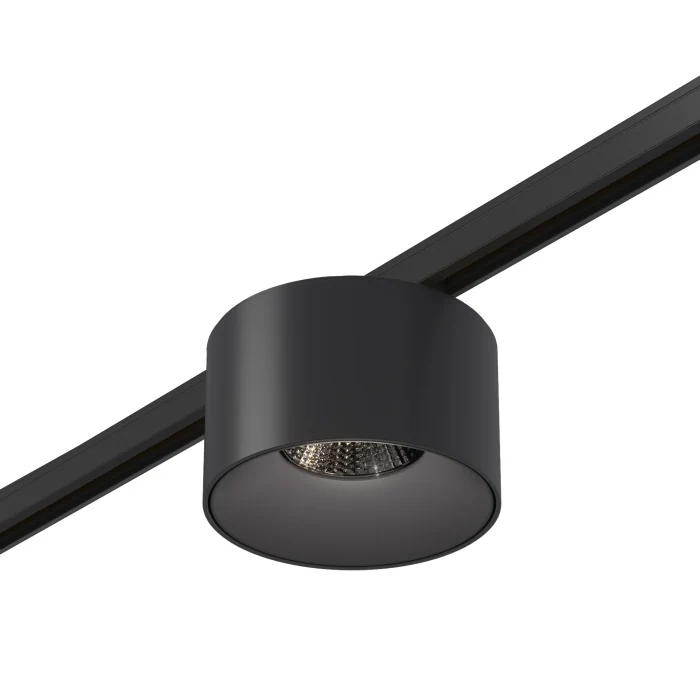 Магнитный трековый светильник Черный LED 1*5W 4000K 350Lm Ra>90 36° IP20 D60xH37 24V ST669.446.05