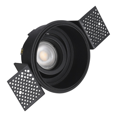 Светильник встраиваемый Черный GU10 1*50W IP20 D91,5xH5,2 220V Без ламп ST262.408.01