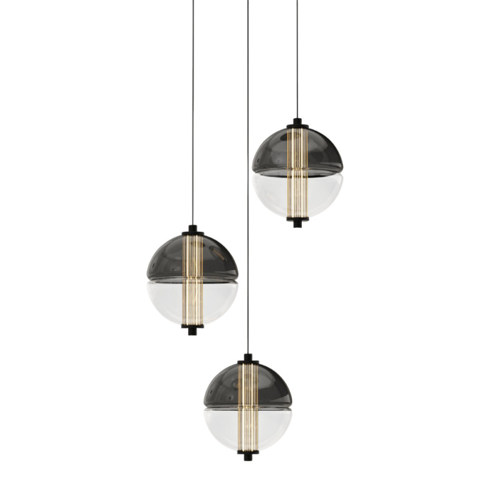 Подвесной светильник Delight Collection MD24022079 MD24022079-3A black/smoky