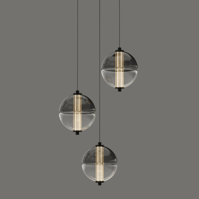 Подвесной светильник Delight Collection MD24022079 MD24022079-3A black/smoky