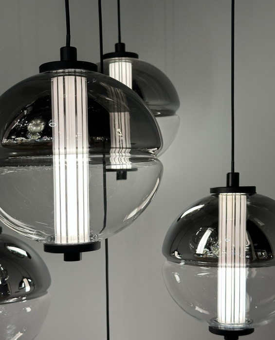 Подвесной светильник Delight Collection MD24022079 MD24022079-3A black/smoky