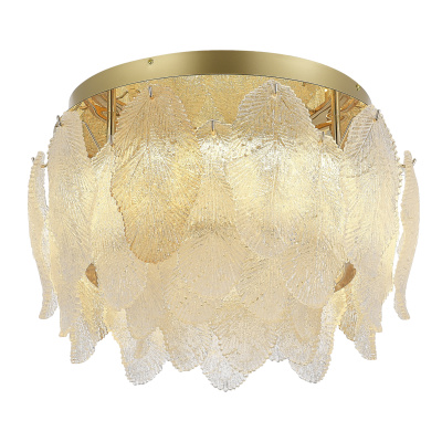 Светильник потолочный ST-Luce золото/прозрачный, янтарный LED 1*20W 3000K SL6135.202.01